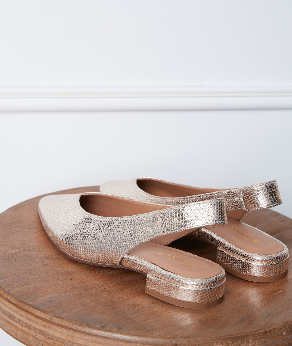 Ballerines dorées Gigi | 1-2-3 Ballerines dorées Gigi PhotoZ | 1-2-3