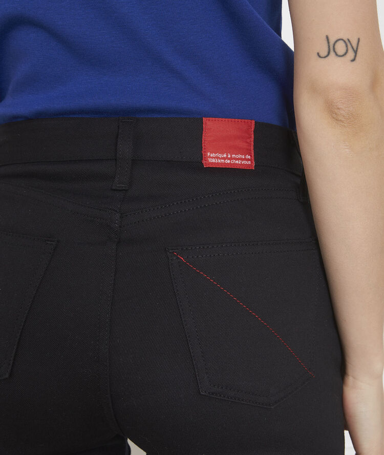 Jean noir slim revers cathy noir.