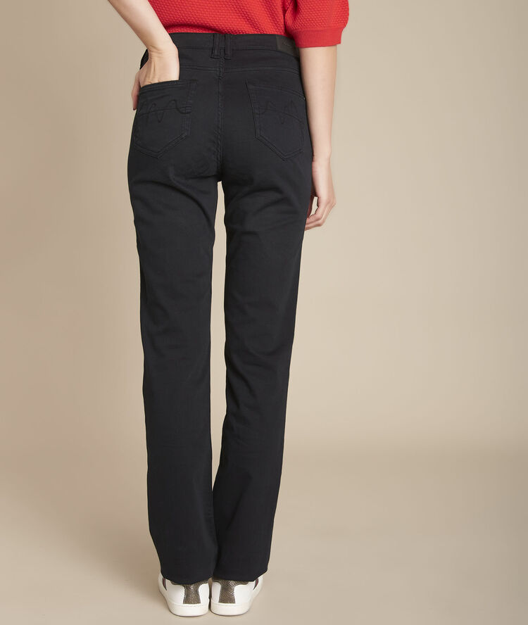 L'original 123 : droit satin de coton noir sarah noir.