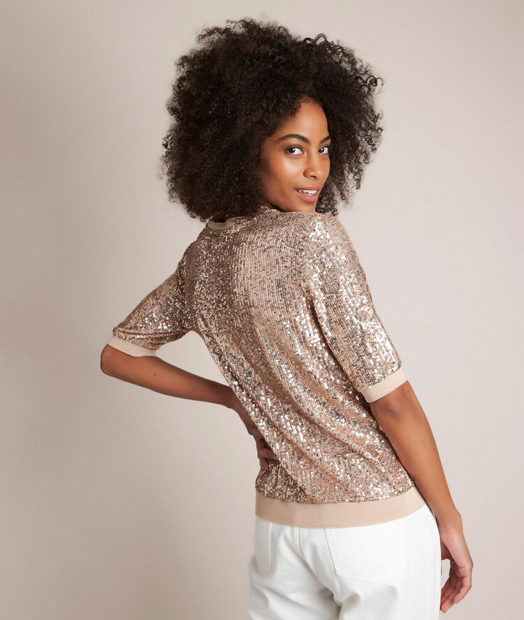 Top à sequins rhapsody buvard.