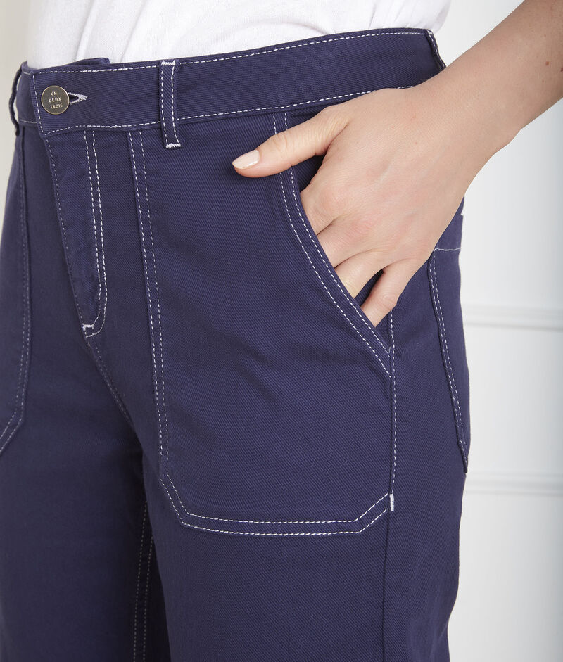Indigofarbene boyfriend-jeans cool dunkles indigoblau.