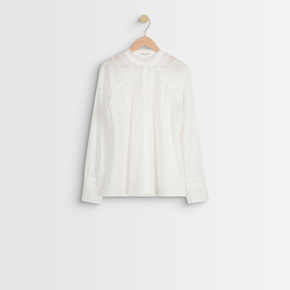Blouse en dentelle johana ecru.