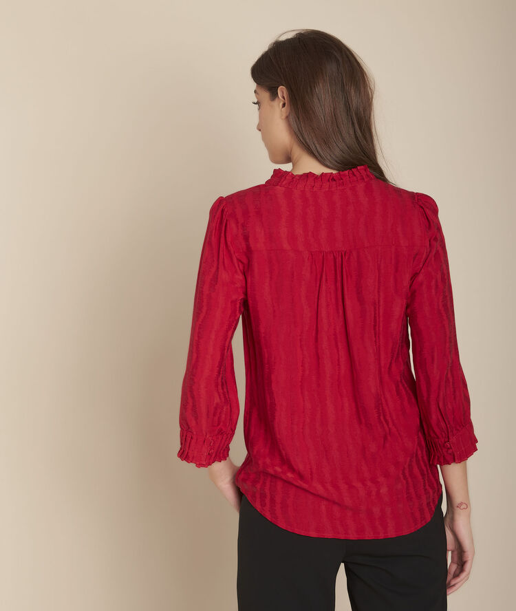 Blouse fluide encolure plissée mackenzie grenade.