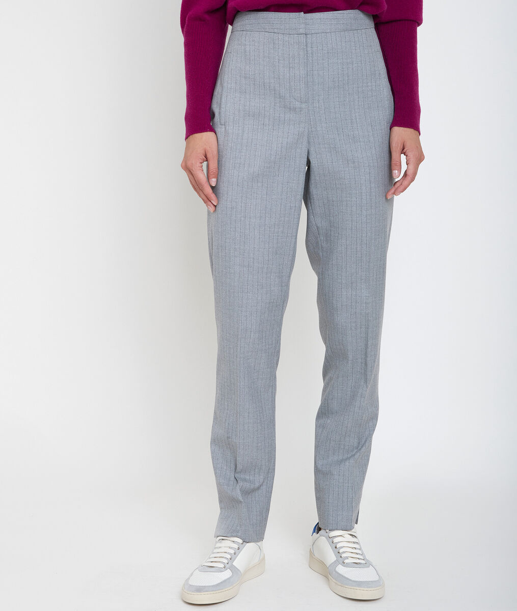 Pantalon cigarette rayé Lara | 1-2-3 Pantalon cigarette rayé Lara PhotoZ | 1-2-3