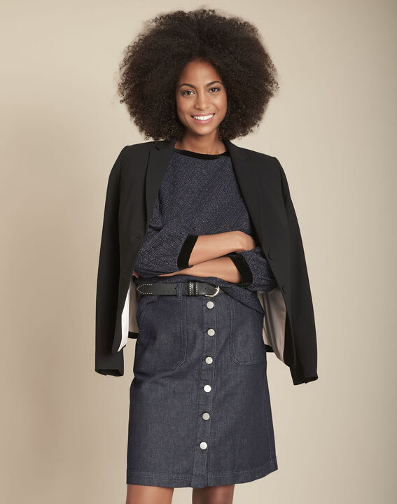 Jupe taille haute denim Kriss | 1-2-3 Jupe taille haute denim Kriss PhotoZ | 1-2-3