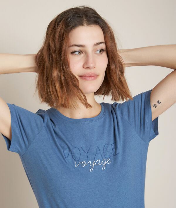 Tee-shirt sérigraphié indigo Rio | 1-2-3 Tee-shirt sérigraphié indigo Rio PhotoZ | 1-2-3