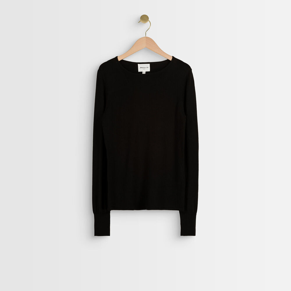 Pull en laine mélangé remix noir.