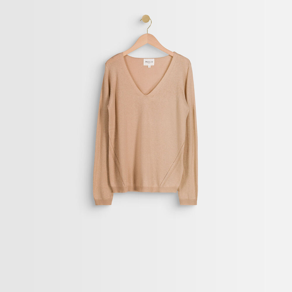 Pull fin brillant rose ryo rose.