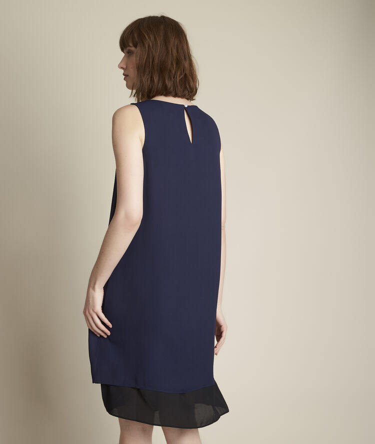 Robe colorblock droite isola encre.