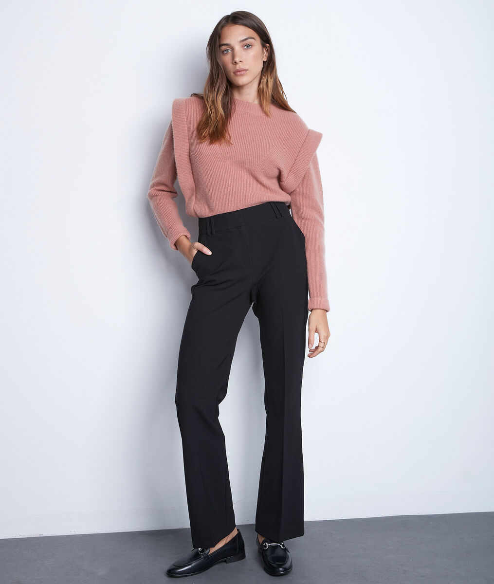 Pantalon de tailleur évasé noir Drew | 1-2-3 Pantalon de tailleur évasé noir Drew PhotoZ | 1-2-3