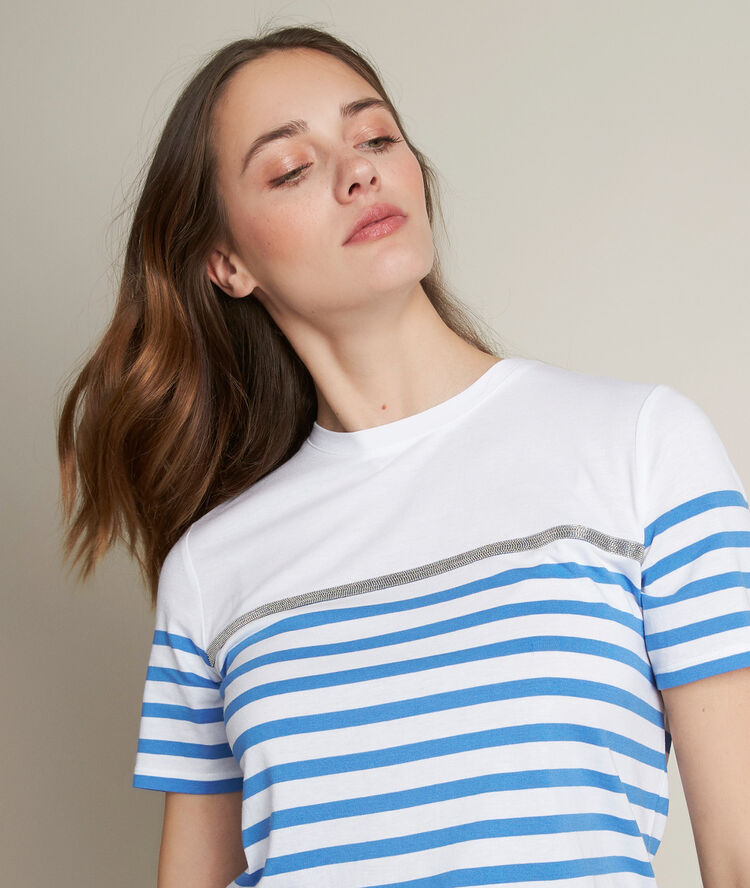 Tee-shirt rayé raphael cassis.