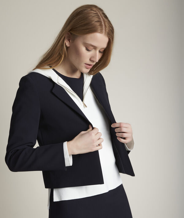 Veste marine poches à rabat microfibre Charme | 1-2-3 Veste marine poches à rabat microfibre Charme PhotoZ | 1-2-3