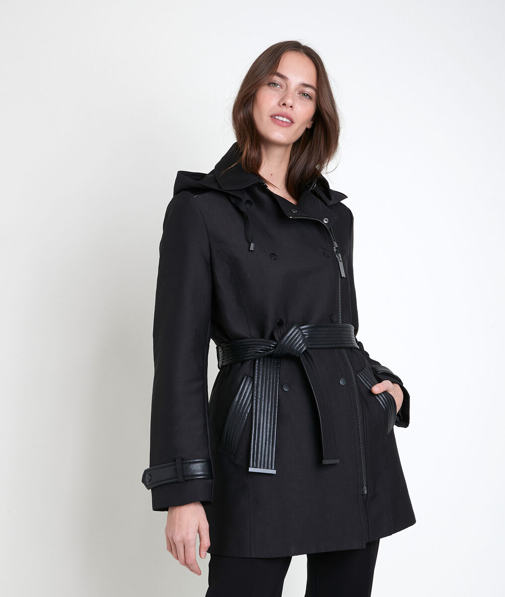 Trench 3/4 détails faux cuir Sakura | 1-2-3 Trench 3/4 détails faux cuir Sakura PhotoZ | 1-2-3