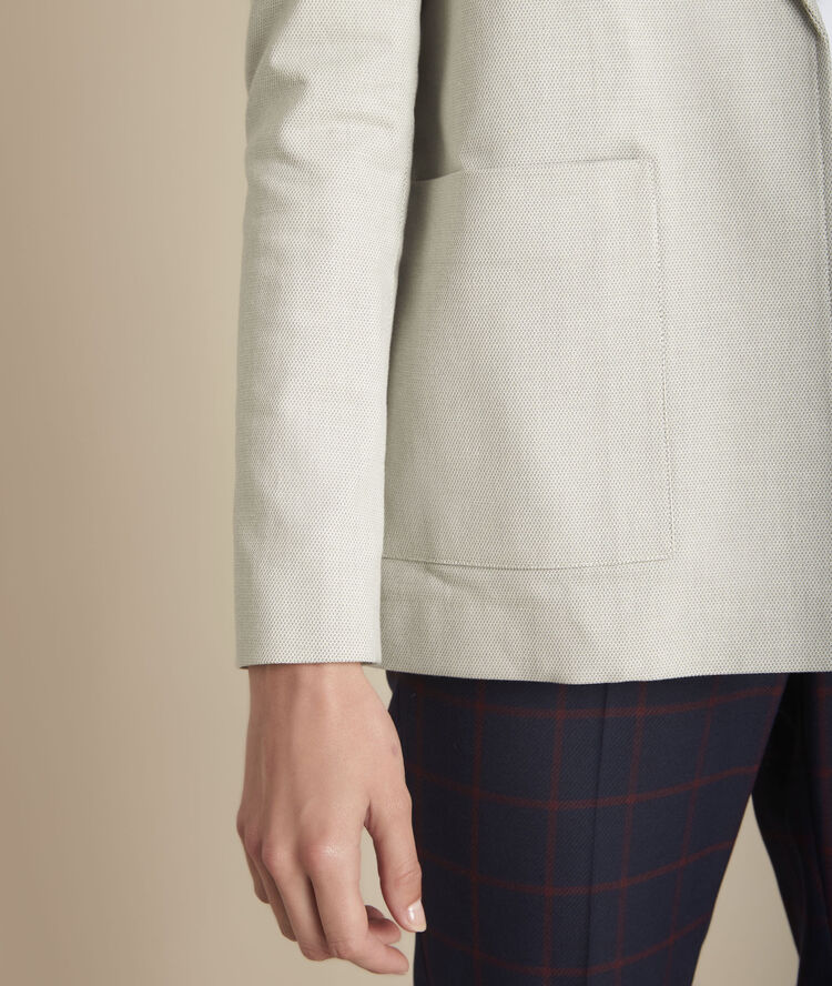 Veste gris chiné bourbon chine moyen.