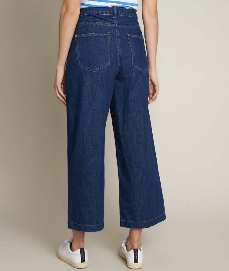 Jupe culotte en denim anais denim brut.