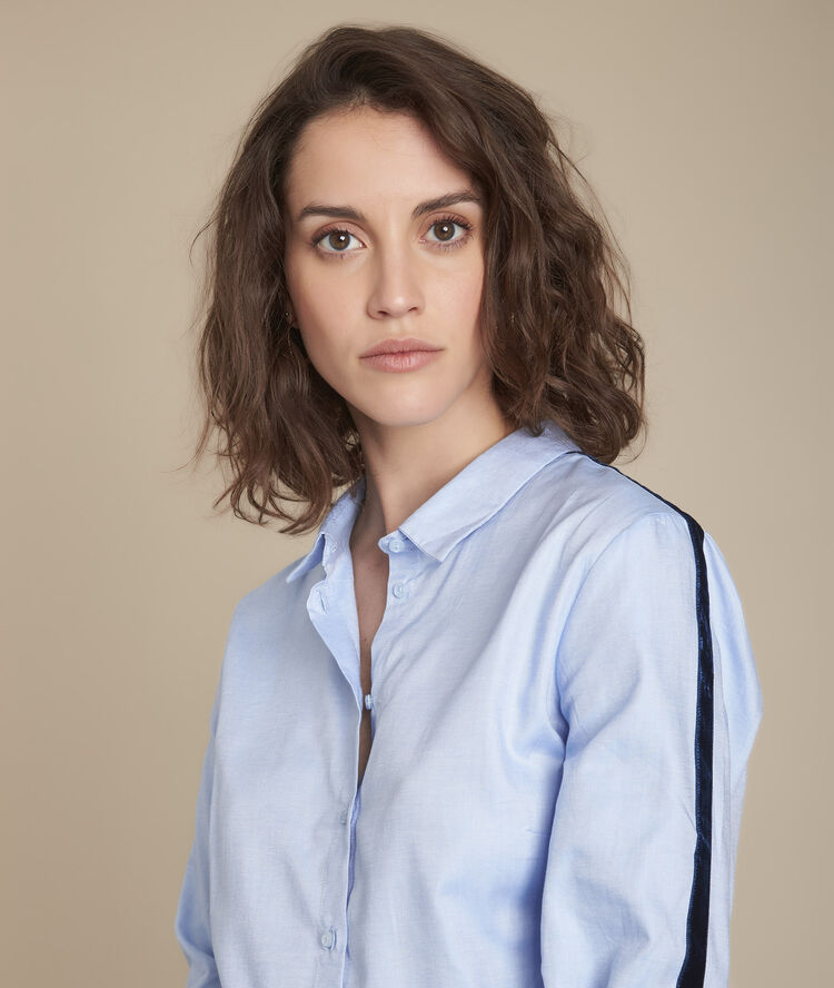 Chemise oxford mickaela bleu ciel.
