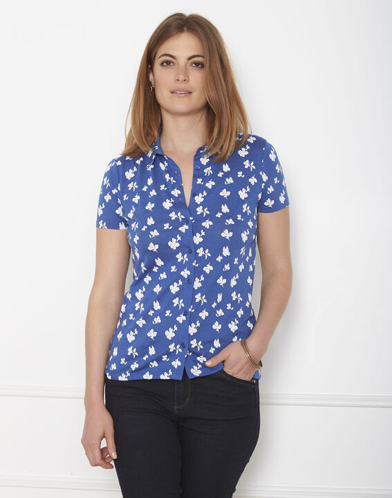 Blaues T-Shirt mit Print Patty | 1-2-3 Blaues T-Shirt mit Print Patty PhotoZ | 1-2-3
