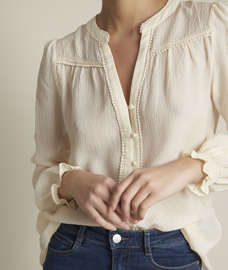 Blouse en soie elonie ficelle.
