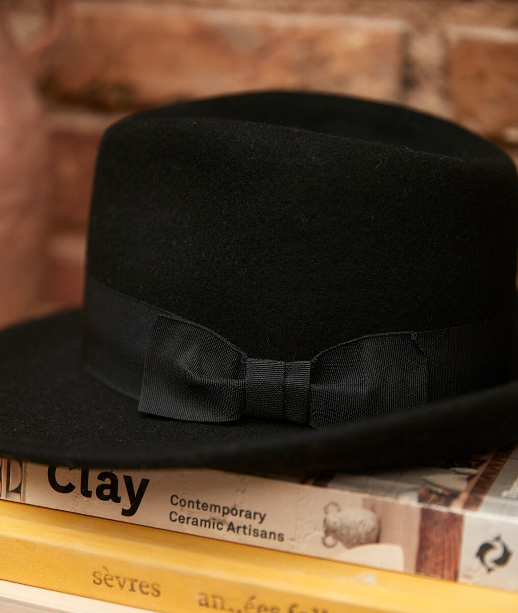 Chapeau en feutre noir Zackary | 1-2-3 Chapeau en feutre noir Zackary PhotoZ | 1-2-3