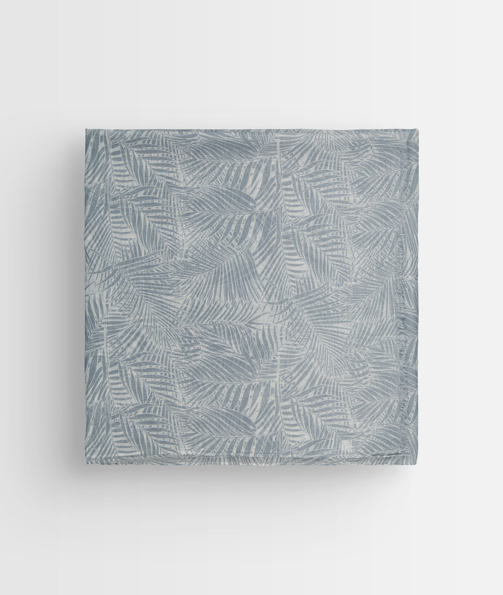Lichtblauw sjaaltje met print paya pure bleached.