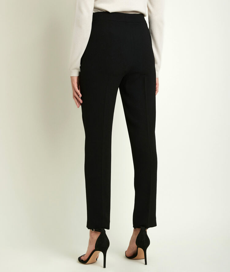Pantalon en crêpe isaure noir.