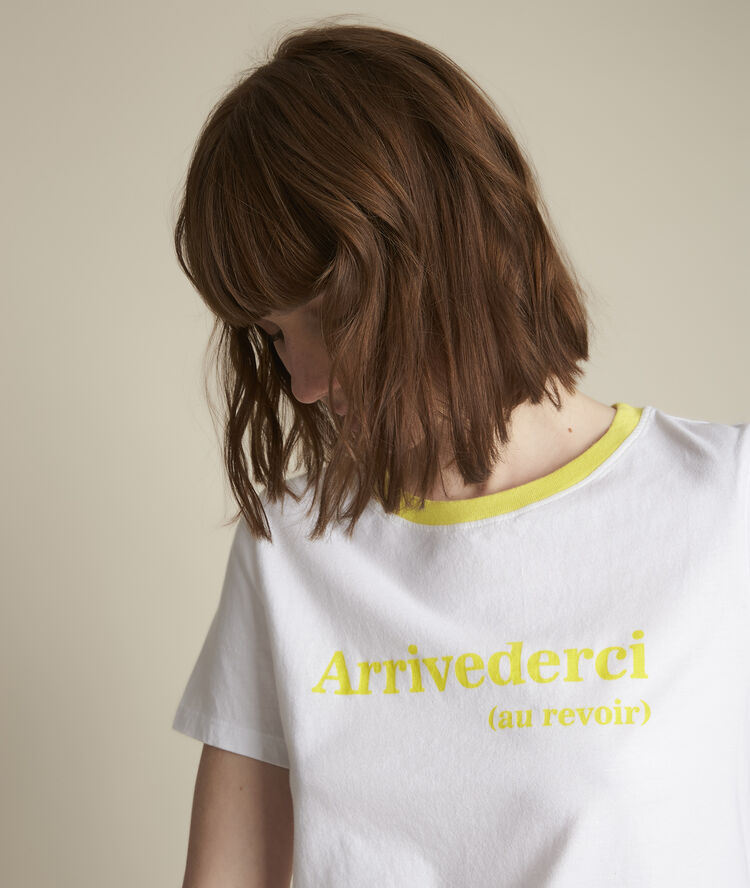 Tee-shirt à message rivale citron.