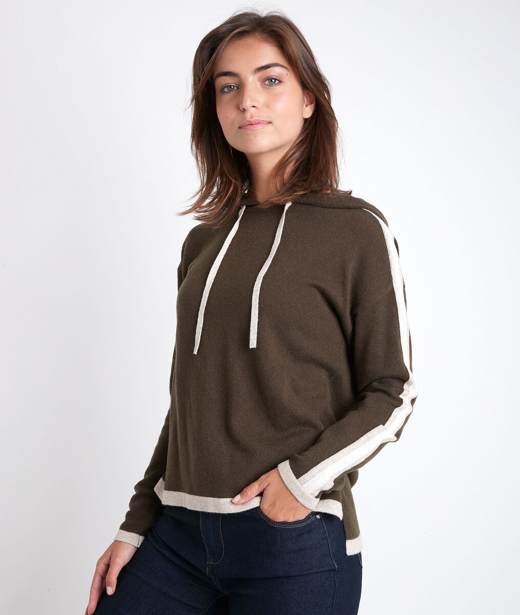 Sweat en laine et cachemire kaki Rituel | 1-2-3 Sweat en laine et cachemire kaki Rituel PhotoZ | 1-2-3