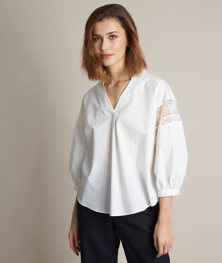 Blouse en dentelle veronique weiss.