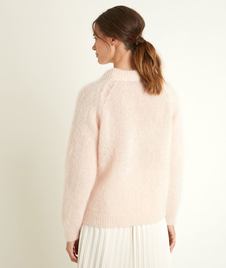 Pull en mohair mélangé radieuse poudre.