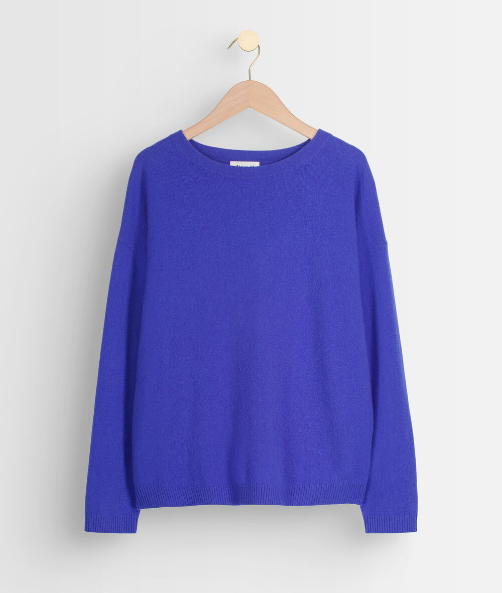 Pull en cachemire bleu timeo bleu ciel.