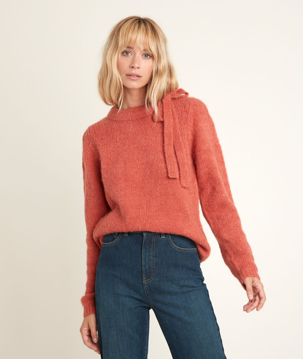 Pull col fantaisie rodger goyave.