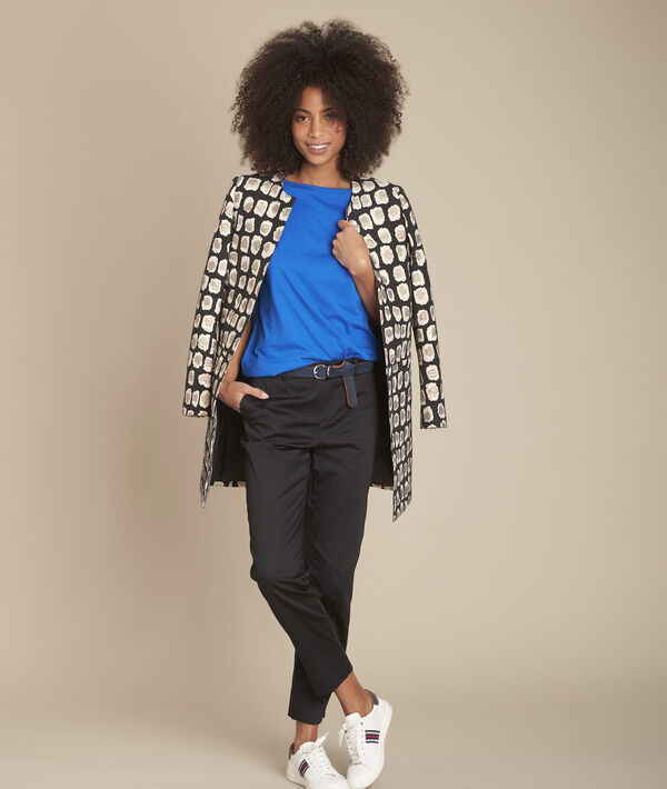 Tee-shirt bleu col bateau Calvi | 1-2-3 Tee-shirt bleu col bateau Calvi PhotoZ | 1-2-3
