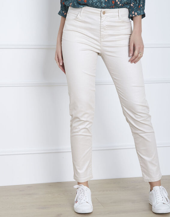 Jean beige slim irisé Capucine | 1-2-3 Jean beige slim irisé Capucine PhotoZ | 1-2-3