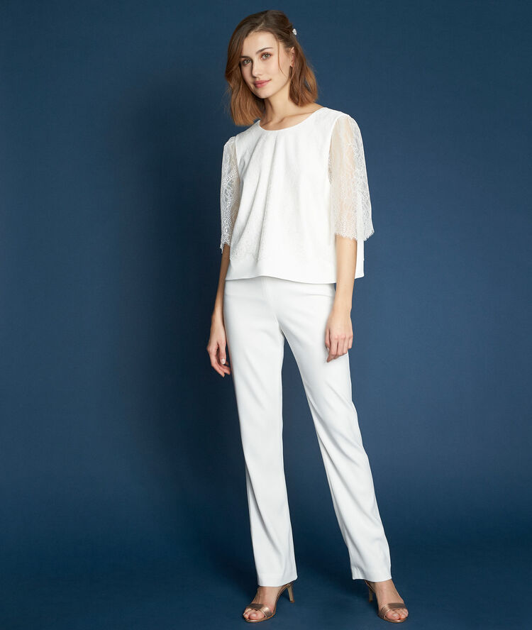 Top en dentelle eliora blanc.