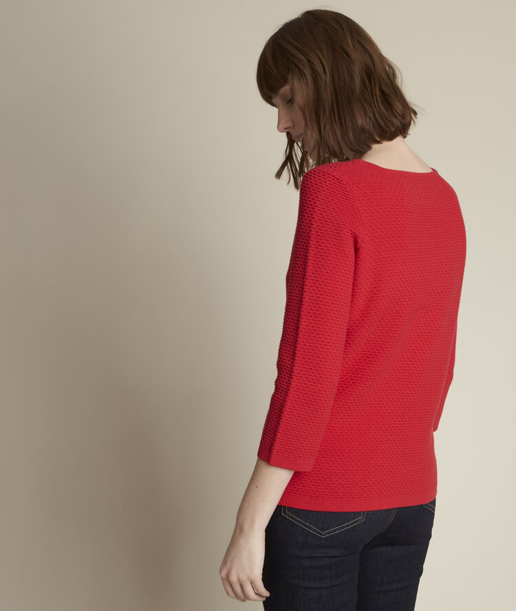 Pull grenadine col bateau delta fraise.