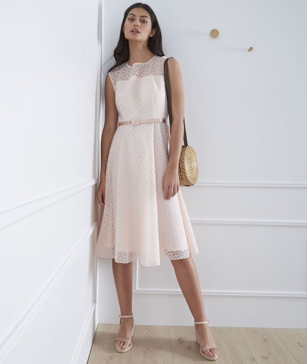 Matte Jurk Van Kant Met Riem Honorine Dames Maison 123