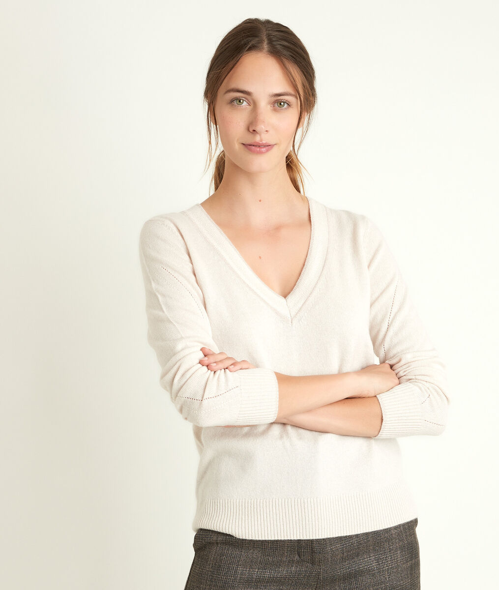 Pull en laine et cachemire buvard Rozane | 1-2-3 Pull en laine et cachemire buvard Rozane PhotoZ | 1-2-3