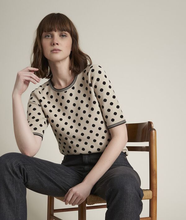 Pull jacquard à pois Dots | 1-2-3 Pull jacquard à pois Dots PhotoZ | 1-2-3
