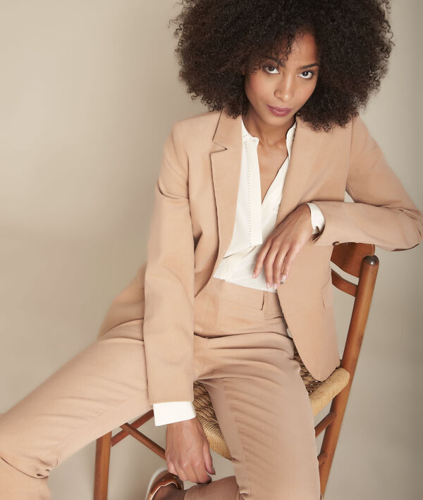 Veste velours havane Bria | 1-2-3 Veste velours havane Bria PhotoZ | 1-2-3