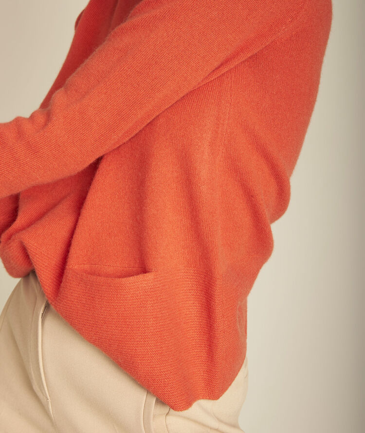 Pull cachemire tomette fog sable.