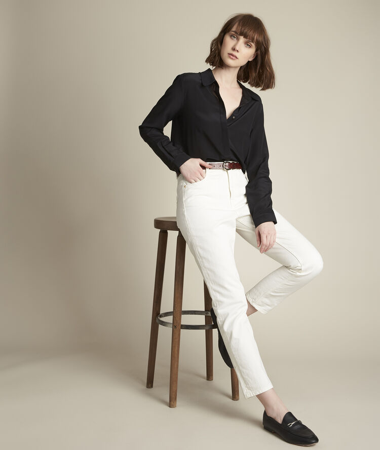 Le lovely mum: jean blanc solene ecru.