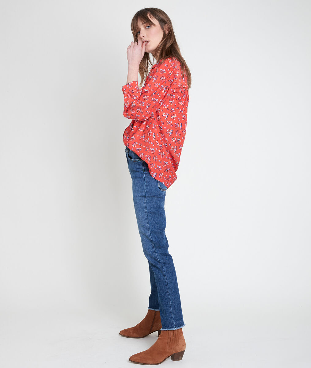 Blouse rose imprimée Teresa | 1-2-3 Blouse rose imprimée Teresa PhotoZ | 1-2-3