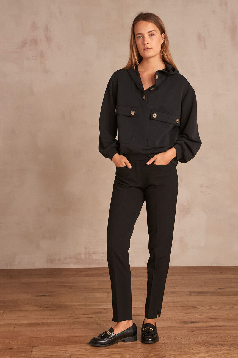 Pantalon en microfibre cigarette Valero | 1-2-3 Pantalon en microfibre cigarette Valero PhotoZ | 1-2-3