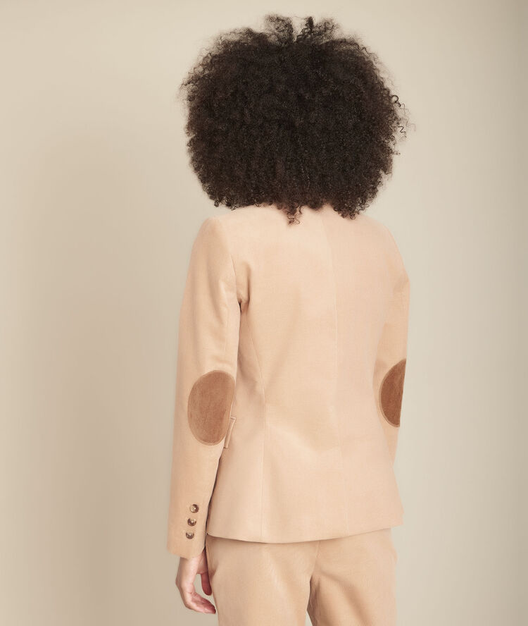 Veste velours havane bria camel.