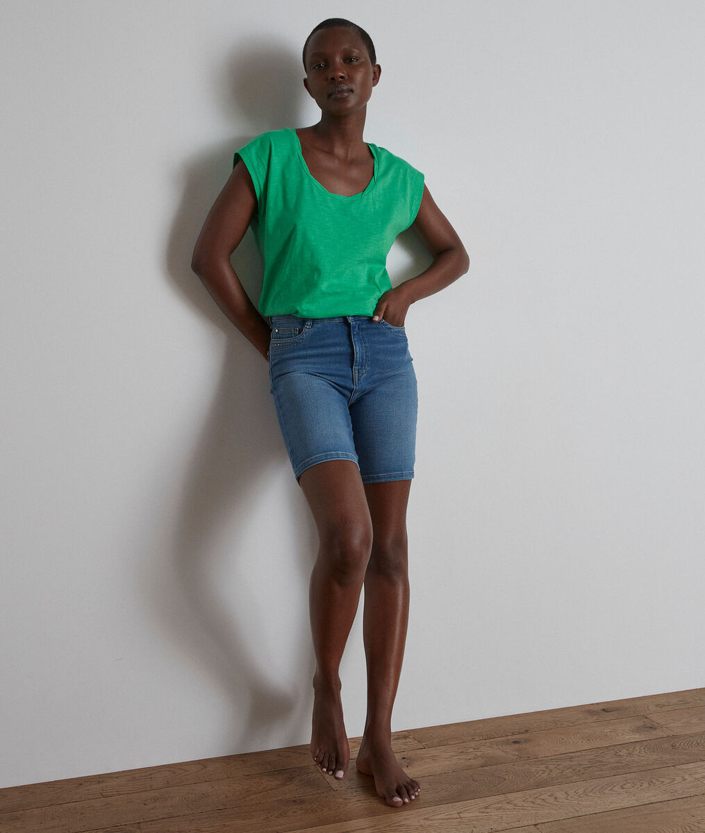 Short en denim stone used Carla | 1-2-3 Short en denim stone used Carla PhotoZ | 1-2-3