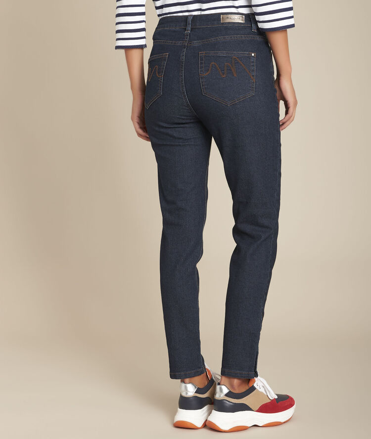 L'audacieux skinny : jean denim brut scoty indigo fonce.