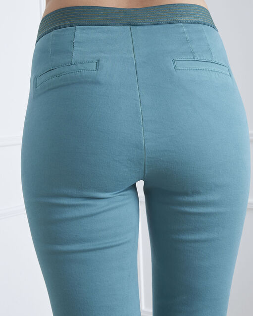 Pantalon vert slim chino calici canard.