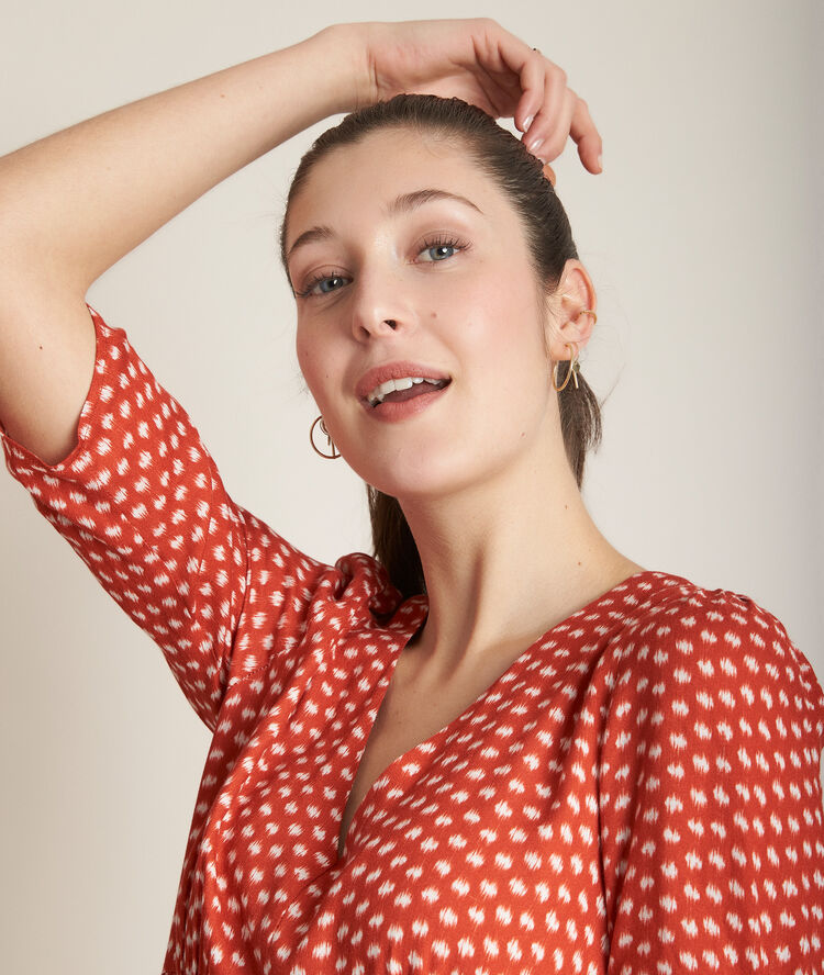 Robe longue imprimée claude tomette.