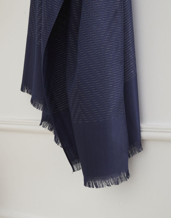 Foulard marine irisé Osiris | 1-2-3 Foulard marine irisé Osiris PhotoZ | 1-2-3