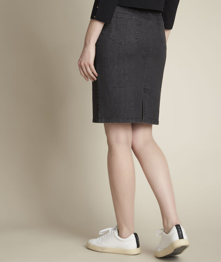 Jupe en denim blandine noir.